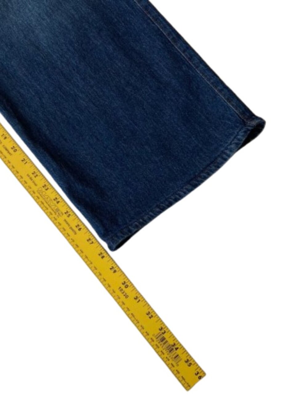 Democracy Ab Solution Skyrise Wide Leg Jeans Tulip Hem 6 PETITE Blue Denim NWT - Picture 6 of 9